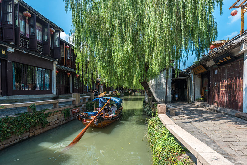 古镇水巷游景点图片